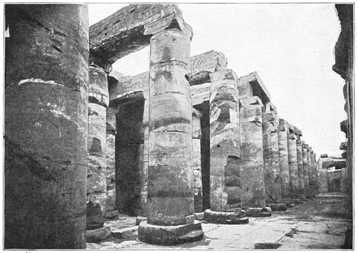 Perspectief van de tweede zaal in den tempel van Seti&nbsp;I.