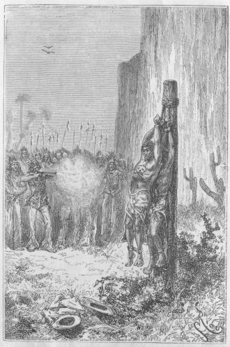 Toinen toisensa per�st� otti ampumataulukseen vangin rinnan.