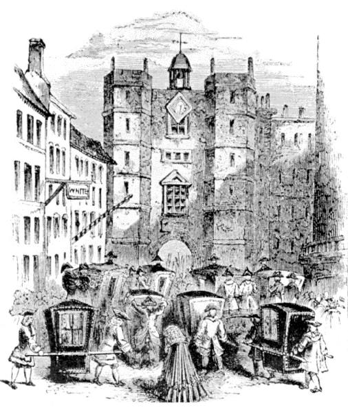 White's Club, on left of St. James's Palace.