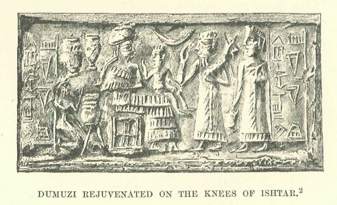 229.jpg Dumuzi Rejuvenated on the Knees of Ishtar. 