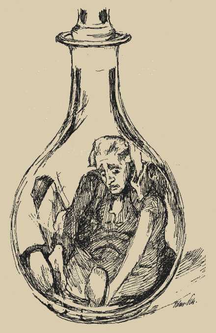 Anselmus sa&szlig; in einer wohlverstopften Kristallflasche