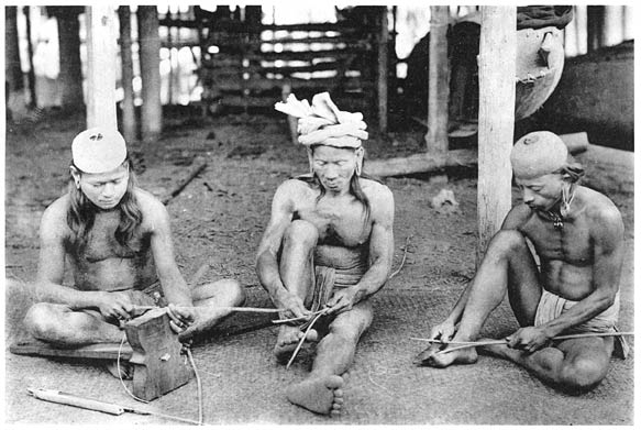 Zubereitung von Rotangstreifen.