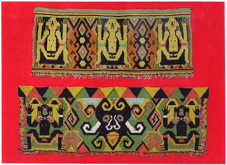 Perlenverzierungen f&uuml;r Kindertragbretter.