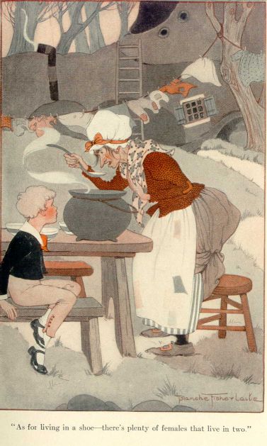 "As for living in a shoe&nbsp;… there's plenty of females that live in two."