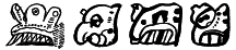 Figs. 3, 4, 5, 6.
GLYPHS OF MONTH MUAN SHOWING MOAN-BIRD CHARACTERISTICS.