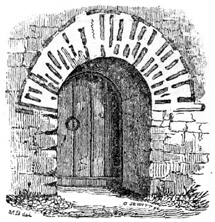 Anglo-Saxon Doorway, Brixworth Church, Northamptonshire.
(7th cent.)