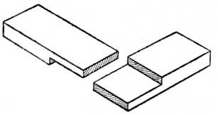 Fig. 29.&mdash;Halved Corner Joint.