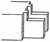 Fig. 168.&mdash;Twin Tenons
    for Thick Timber.