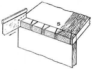 Fig. 279.&mdash;Marking by means of
    Saw Blade.