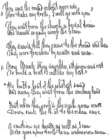 Manuscript of The deceived Merman&mdash;part 2