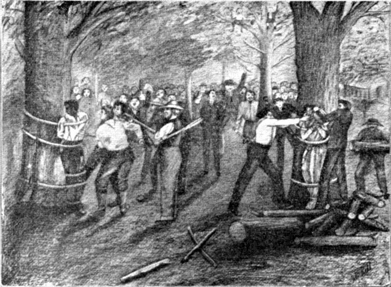 Poor Bud, her helpless husband, closed his eyes and
turned away his head to avoid the terrible sight."
(134-135.)