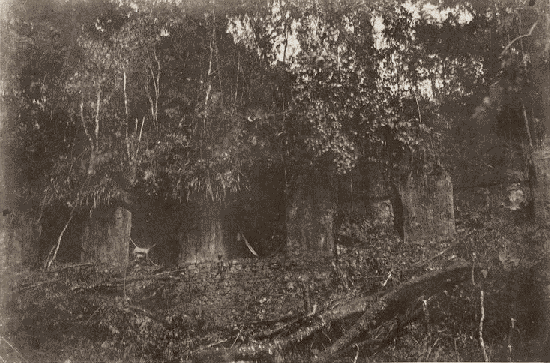 Palais, &agrave; Palenque; fa&ccedil;ade.