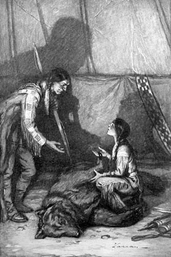 "Oh, what nice claws he has, uncle!" I exclaimed
eagerly.