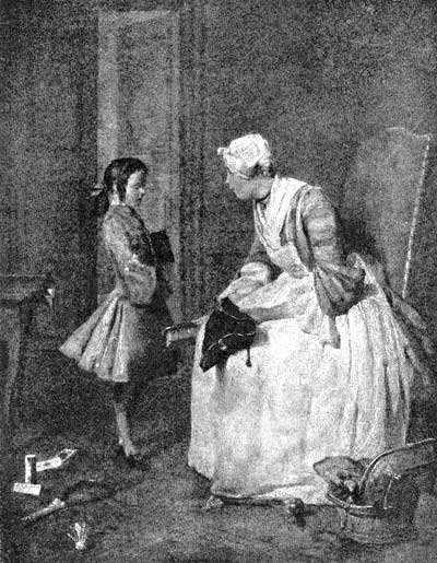 Fig. 39. The Governess. Chardin. Liechtenstein Gallery,
Vienna