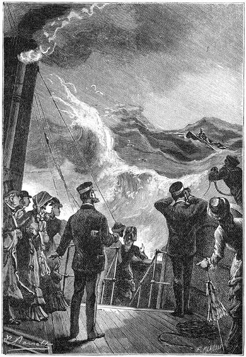 &raquo;Een sloep!” riep hij uit. (bladz. 43.)