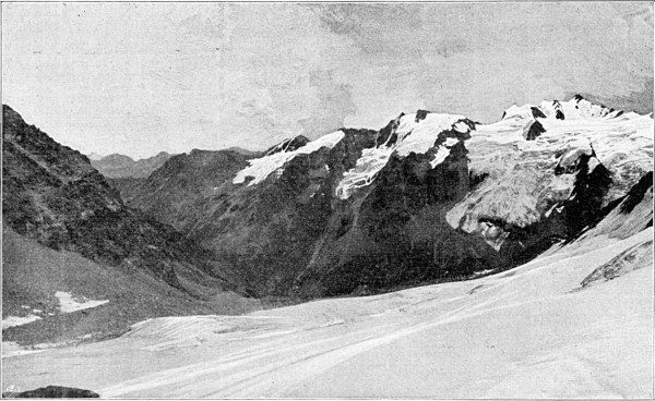 Ghiacciai di Valletta, di Patr� e ramo nord di Money, fra
la Punta Vermiana e il Grand St.-Pierre