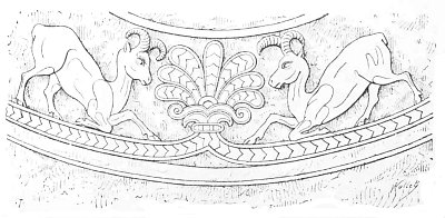 Fig. 138.&mdash;Goats and palmette; from Layard.
