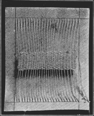 BLANKET FOR DOLL'S BED

Showing how it is started.