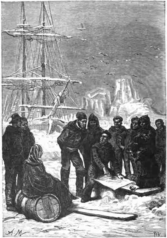 Map in hand, he clearly explained their
situation.