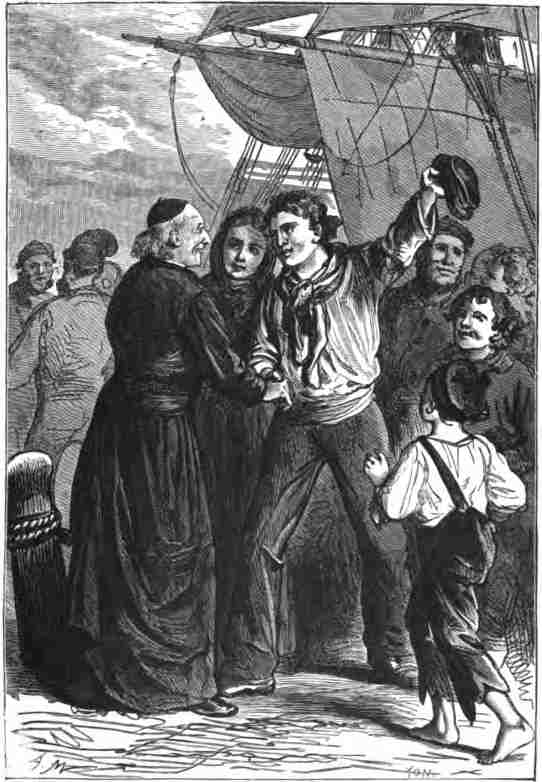 The old cur� received Louis Cornbutte and Marie.