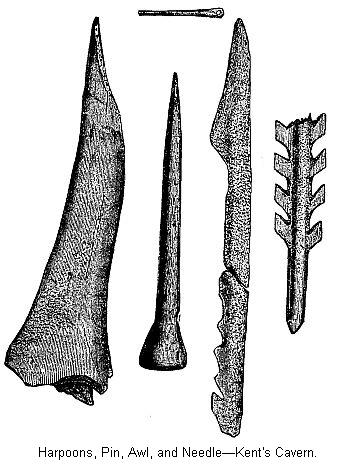 Harpoons, Pin, Awl, and Needle&mdash;Kent's Cavern.