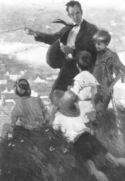 "His Pa"

From a painting by M. L. Bower.