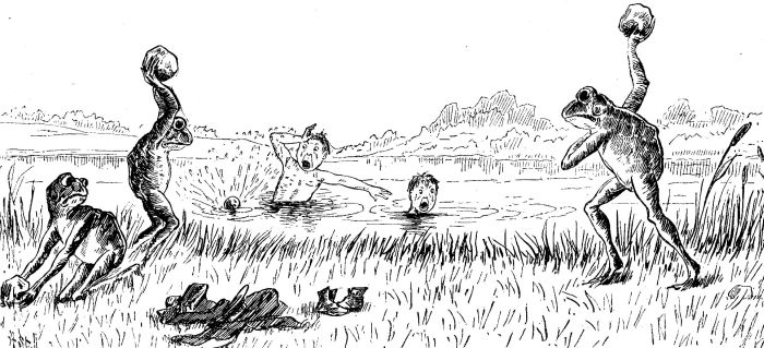 RETRIBUTION&mdash;A WARNING TO STONE-THROWING BOYS.