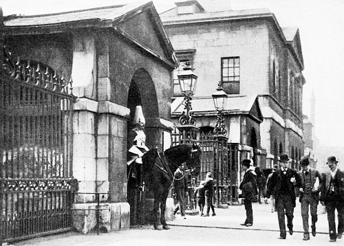 “I only wish I could be a guard and ride a horse like
one of those!”