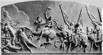 &ldquo;THE GENIUS OF PROGRESS LEADING THE NATIONS&rdquo; Franklin Simmons