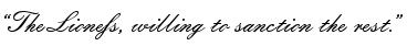 &ldquo;The Lioness, willing to sanction the rest.&rdquo;