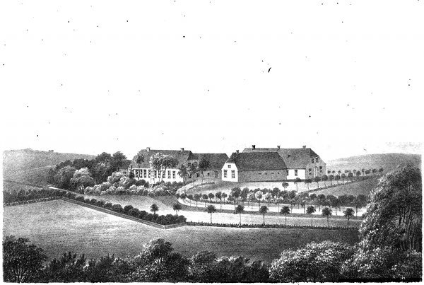 Maleri af h�jskolen