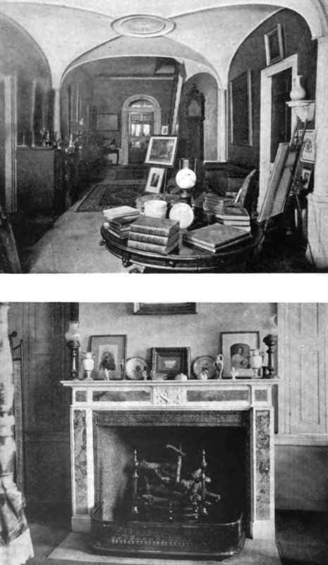 Plate XCIII.&mdash;Hallway, Middleton House; Fireplace, Middleton House.