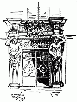 Detail of Doorway of the
Archibishop's Palace, Fr�jus