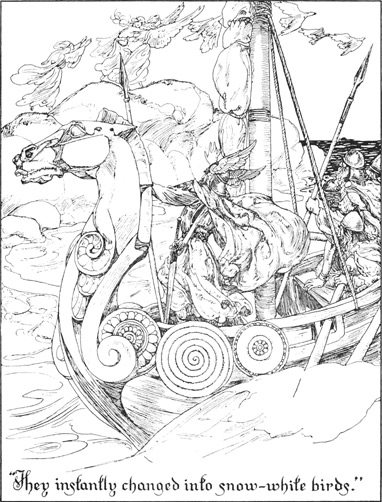 &ldquo;They instantly changed into snow-white birds.&rdquo;