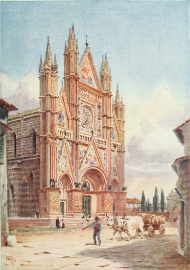 THE FA�ADE OF THE CATHEDRAL, ORVIETO