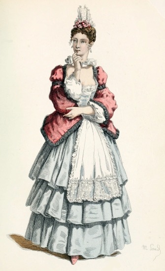 COLOMBINA (1683)
Illustrating the Italian Commedia dell' Arte, or Impromptu Comedy