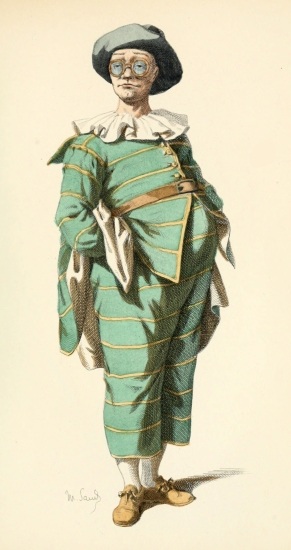 TARTAGLIA (1620)
Illustrating the Italian Commedia dell' Arte, or Impromptu Comedy