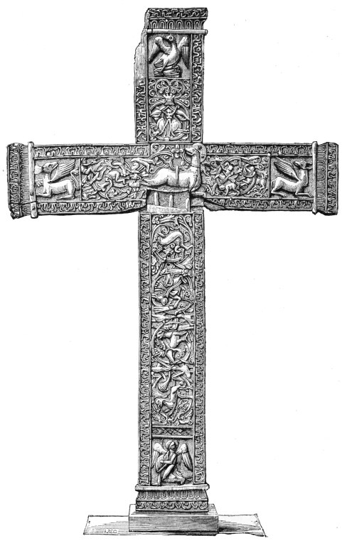 BACK OF CROSS OF KING FERDINAND I. ARCH�OLOGICAL MUSEUM. MADRID