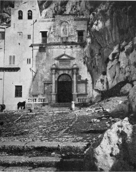 “All Palermo toiled up the trackless hill to worship in
the grotto where Rosalia died.”