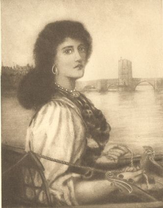 Sinfi Lovell and Pharaoh.  (From a Painting at &lsquo;The
Pines.&rsquo;)