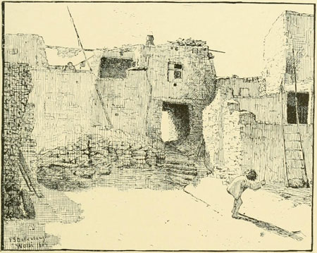 A Court in Wolpi,
Arizona.