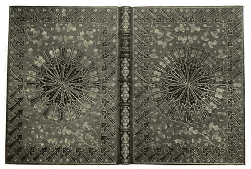 BOOKBINDING IN LEMON YELLOW MOROCCO, WITH GREEN INLAY
AND GOLD TOOLING DESIGNED BY P. A. DEMETER, EXECUTED BY HÜBEL AND
DENCK