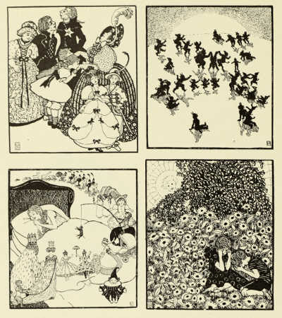 DECORATIVE ILLUSTRATIONS BY MARIANNE
HITSCHMANN-STEINBERGER FOR “KONEGEN'S KINDERBÜCHER.” PUBLISHED BY
KONEGEN, VIENNA