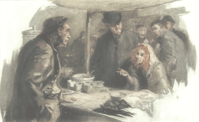 The girl held out her hand cautiously&mdash;the piece of gold lying upon its palm.