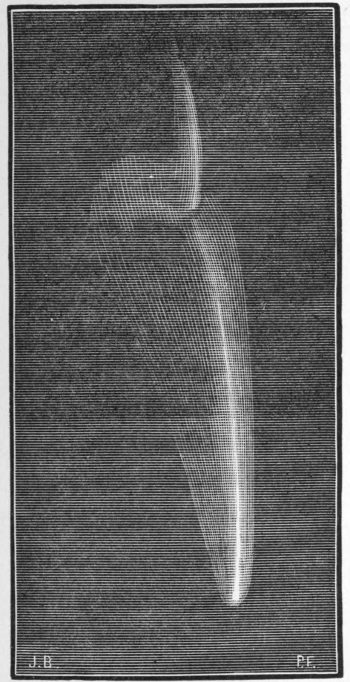 Fig. 28.&mdash;The Great Comet of 1882, on October 19 (Artus).