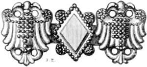 Silberne Schlie�e mit Doppeladlern