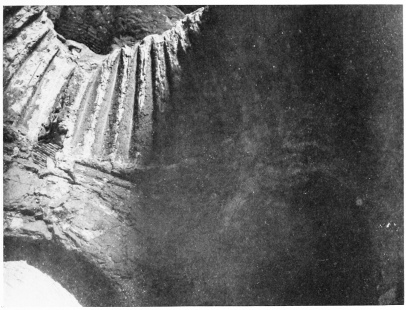 Fig. 88.&mdash;UKHEIḌIR, FLUTED DOME AT A.