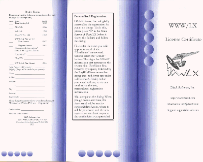 Image of outside of a 
License Certificate